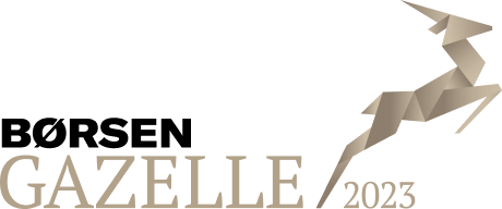 Gazellepris logo: Begrebet 'gazellevirksomhed' henviser til en virksomhed, der oplever en hurtig vækst og mindst fordobler sin omsætning over en periode på fire år.